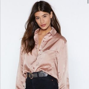 Nasty gal satin top